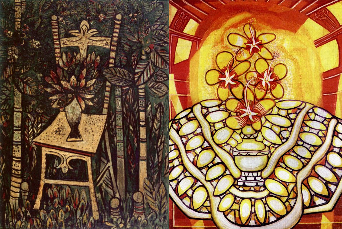 66 Havana Centro - Museo Nacional de Bellas Artes - Wilfredo Lam, La Silla, The Chair - Amelia Pelaez, Flores Amarillas, Yellow Flowers